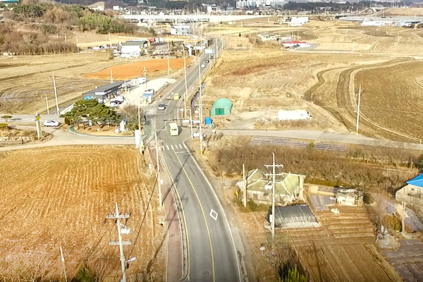 신한미지엔아파트 ~ 국도대체우회도로 구간