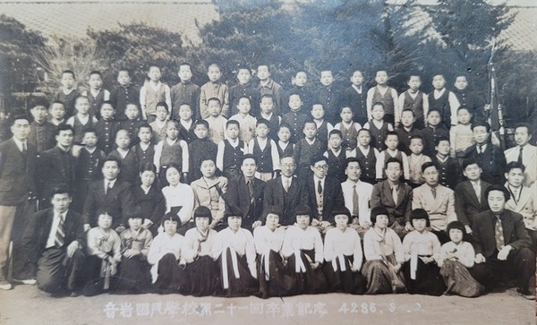 음암초등학교 제21회 졸업기념사진