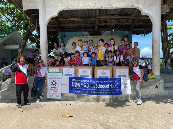 국제로타리 3620지구 태안한결 로타리클럽, 필리핀에서 국제봉사활동 현장사진