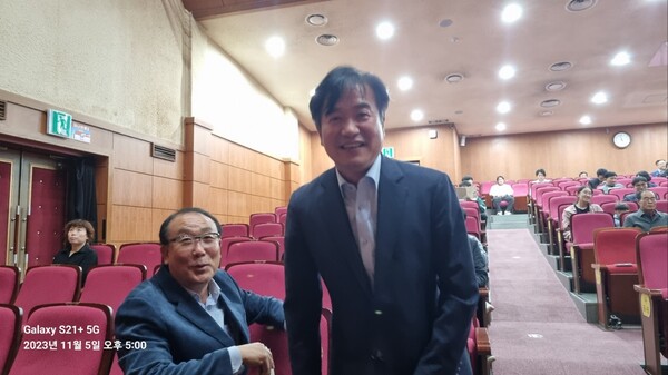 조한기 더불어민주당 서산태안 지역위원장이 참석했다.  (사진=백다현 기자)